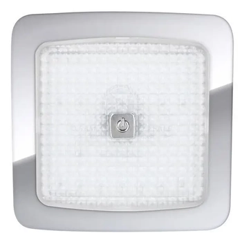 Led Ceiling Light RELAXN - Chrome Dimmable On/Off/On White/Red 12V