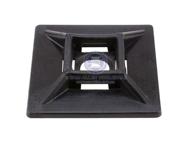 Sam Allen Cable Ties Adhesive Mount Base Blk