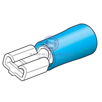 Term/Insul P/O Female 6mm Blue Pk10
