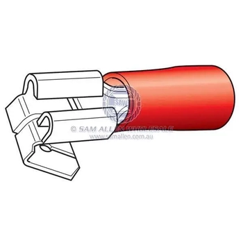 Term/Insul P/O 2 Way M/F 6mm Red