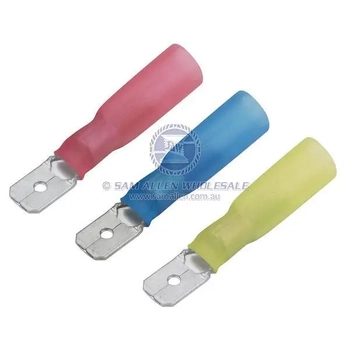 Term/Insul Male Blade 6mm Yellow Wp