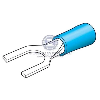 Insul Fork Term 4mm Blue Pack 10