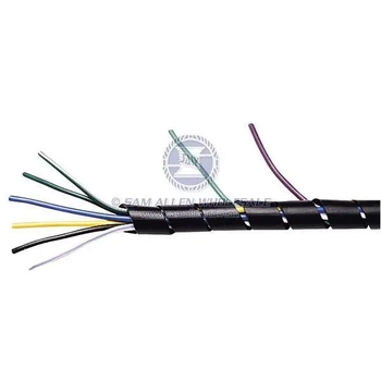 6mm Spiral Wrap 10M Black