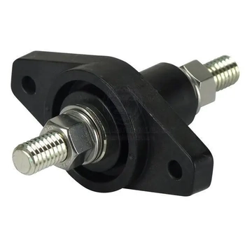 Feed Through Connector 3/8" Black