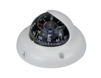 Compass 65mm Surface Mount White Boat Marine Sea Fishing