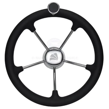 Steering Whl Grip & Knob 294Mm Ss Wheel & Poly Grip