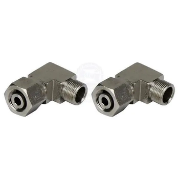 Hydraulic 90° 3/8M-3/8 Slipnut Pair