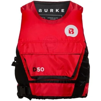 D50 Pfd Side Entry W/Pocket Med Red