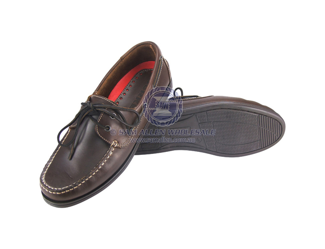 Sam Allen Flinders Leather Deck Shoe Size 47