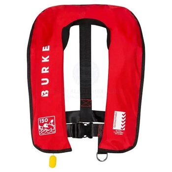 BURKE Inflatable PFD Manual Inflation Life Jacket Light Weight Fishing Level 150