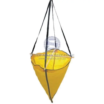 BURKE Collapsible 500mm Sea Anchor Heavy Nylon 6mm Lead Rope Boat Marine Fishing